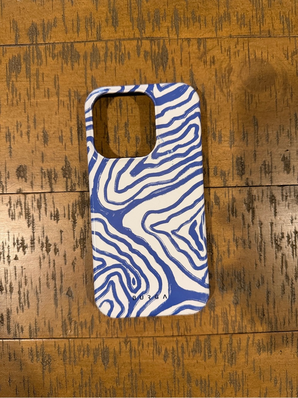 BURGA iPhone 13 Pro Case Blue Marble Designer Protective Cover